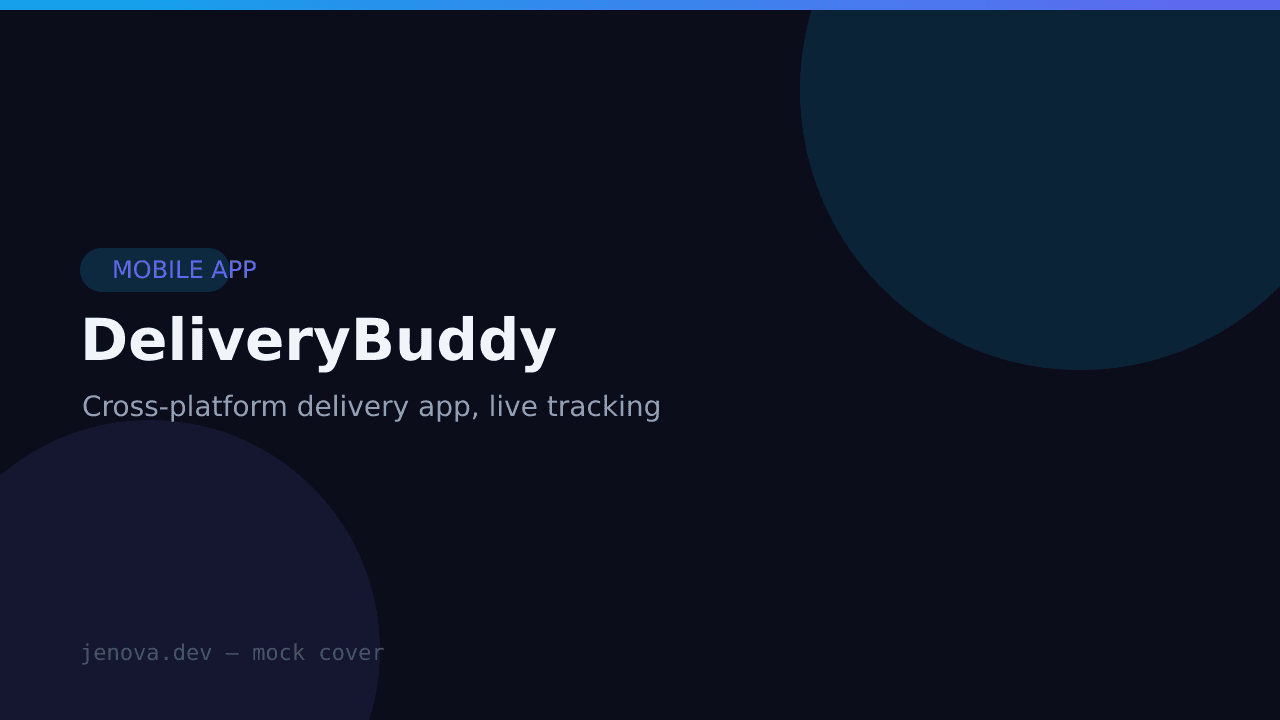 DeliveryBuddy — Neighborhood Delivery App